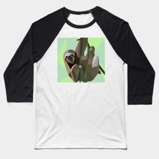 Geometric Sloth Baseball T-Shirt